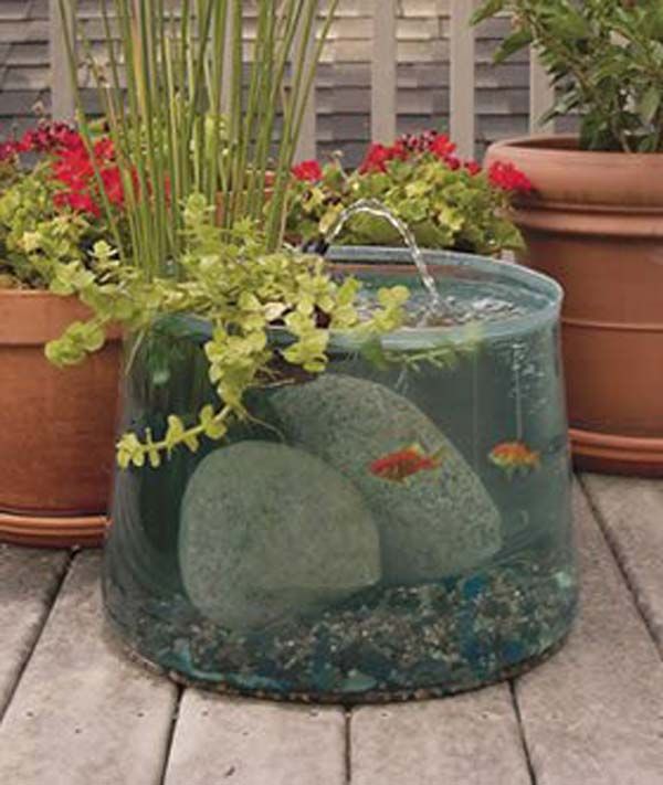 garden ideas 22 small garden or backyard aquarium ideas will blow your mind RQYYIGF