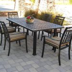 garden table and chairs set ... 7 piece patio dining set: outstanding patio table and chair sets ... VZJQOYQ