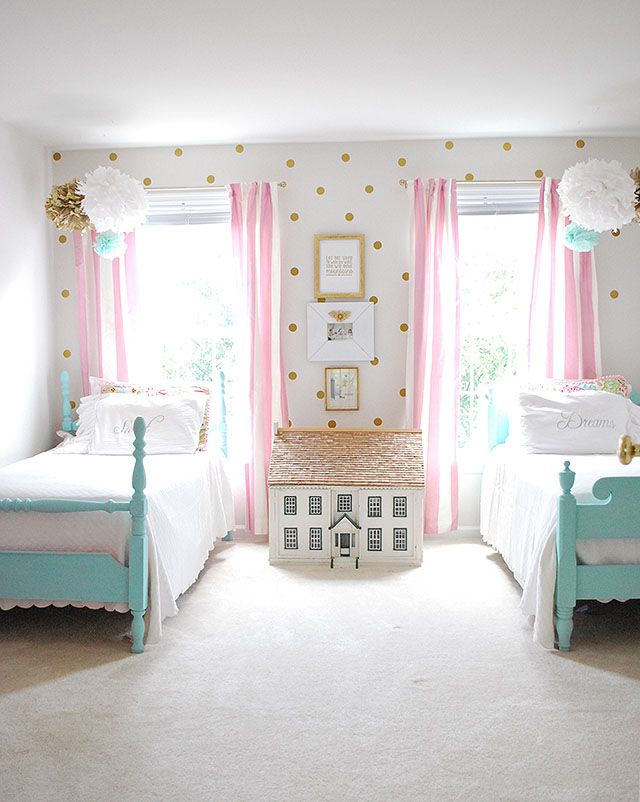 girls bedrooms gorgeous little girls bedroom. i love the polka-dots! BPVSQAS