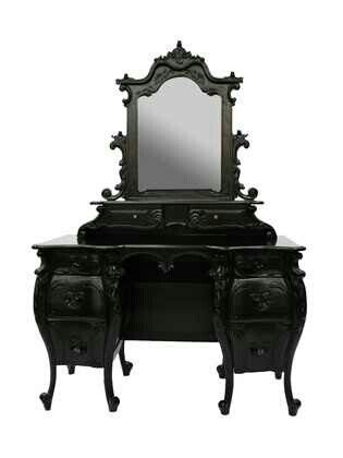 gothic furniture {villa} gothic dressing table #black #gothic #furniture SYCMSXB