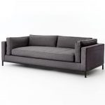 grammercy upholstered modern sofa - charcoal VMOMJXY