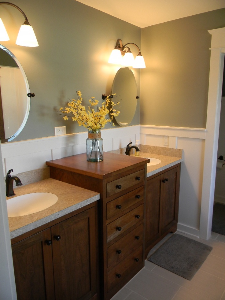 gray master bath paneling double sink vanity cherry OLLWMWF