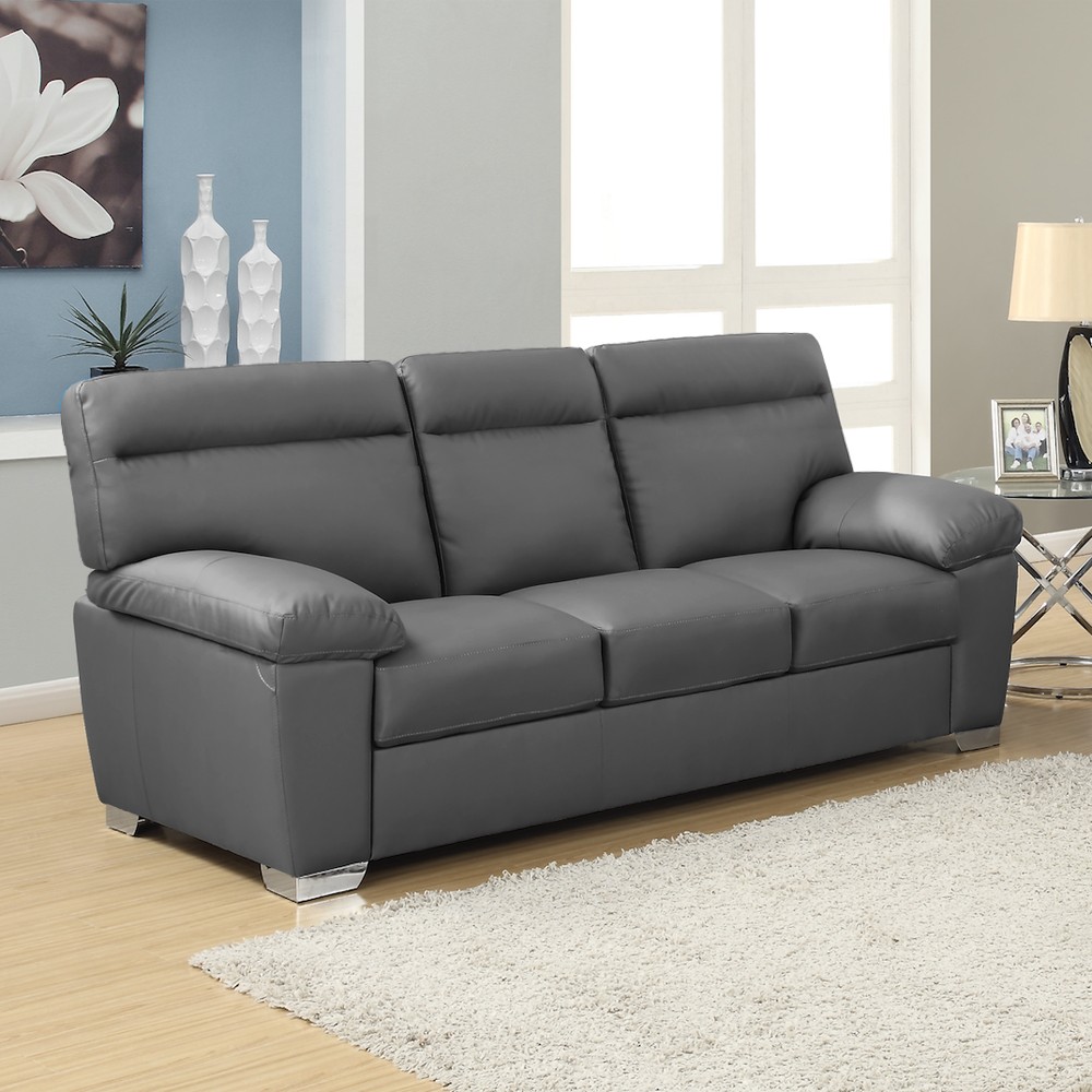 Grey leather sofa grey leather sofa wwwgalleryhipcom the hippest pics KMFVIZH