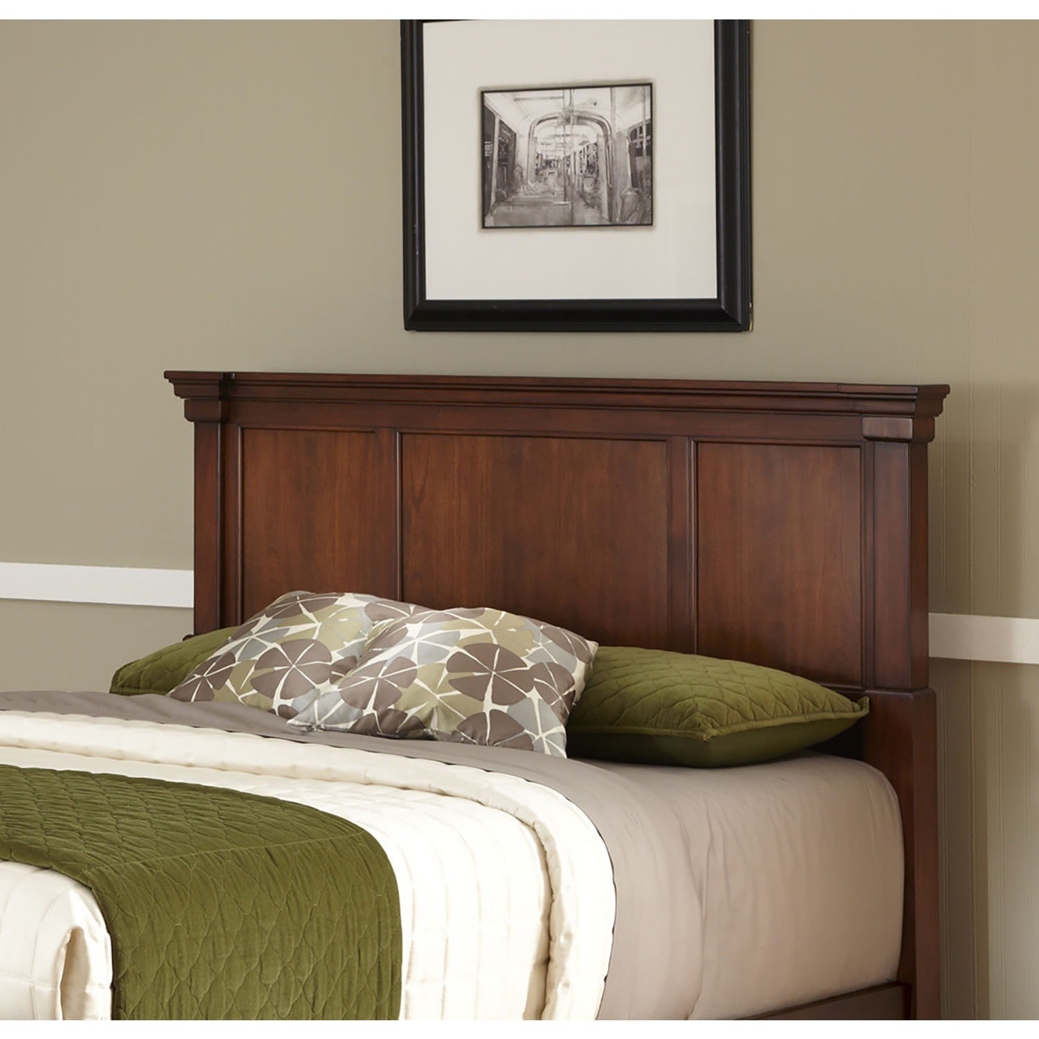 Give a royal look to bedroom with a king
headboard