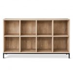 horizontal bookcase darley 8 cube bookcase - vintage oak - threshold™ QCTTFEL