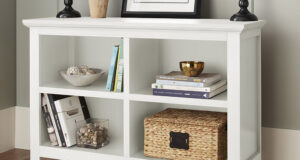 horizontal bookcase mainstays home 8-shelf bookcase, multiple finishes - walmart.com QXDYOPK