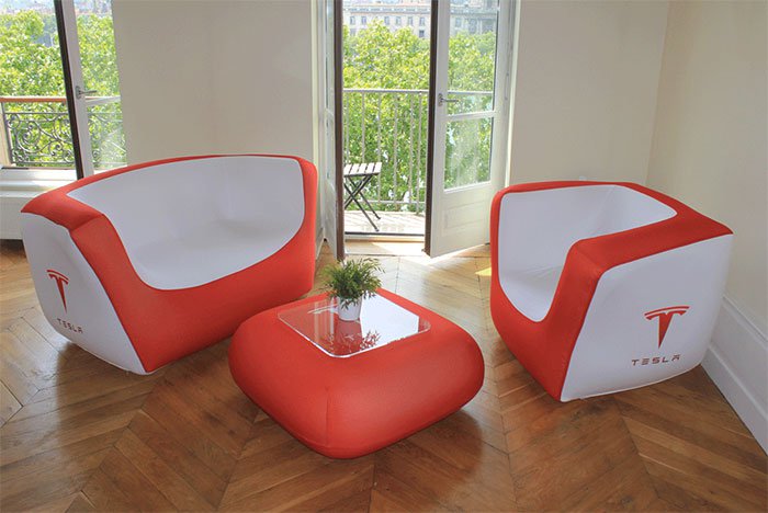 inflatable furniture #094 brick sofa u0026 cubrik chair - tesla TELTBNL