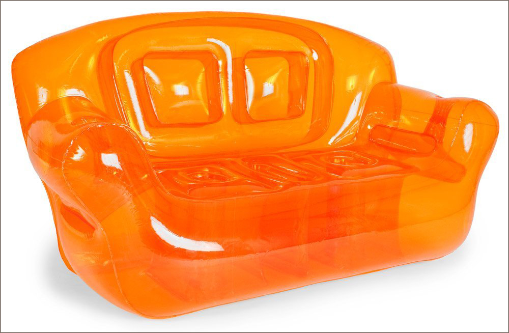 inflatable furnitures inflatable sofa electric orange BYUVDAR