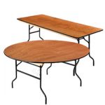 interion® heavy duty plywood folding banquet tables IWTRPOV