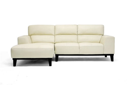 jocelyn cream leather sofa sectional ZKOEHAU