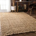 jute rugs handmade braided natural jute reversible area rug (7u00276 x ... BDVVZGE