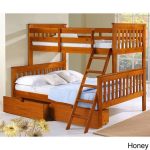 kids beds with storage - twin over full bunk with optional underbed drawers MCAAJJR