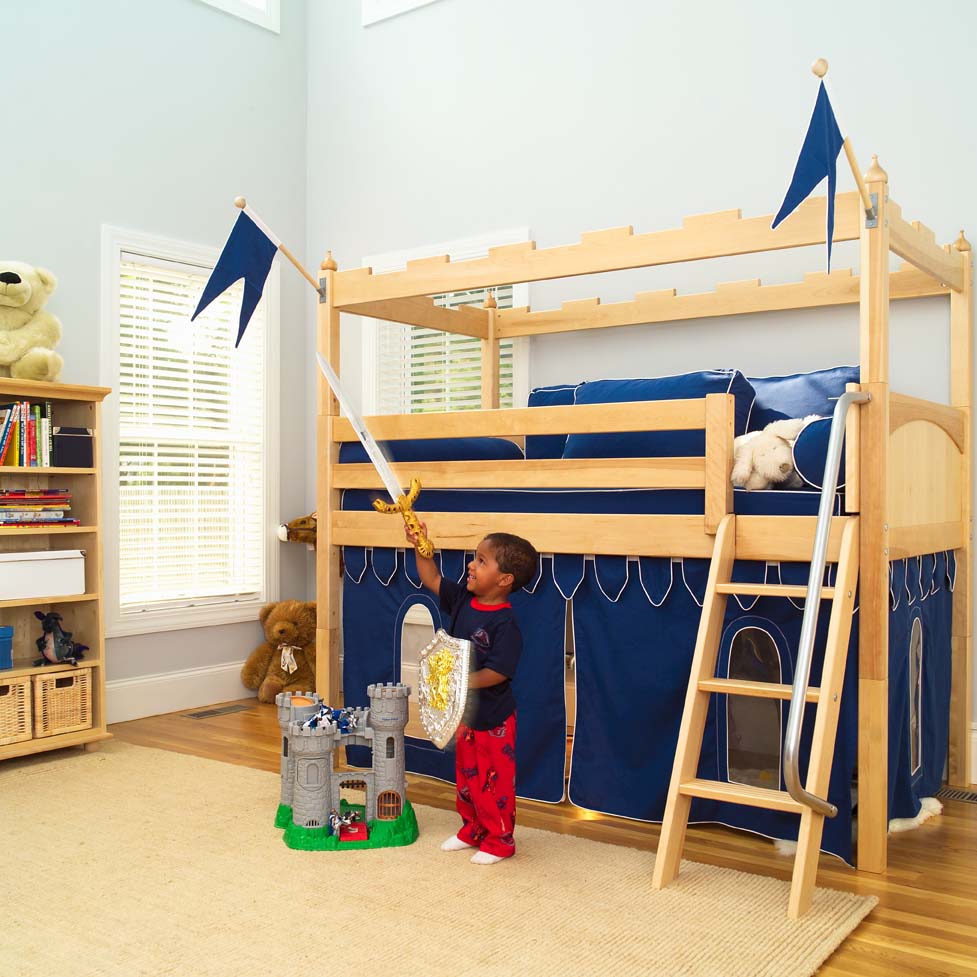 kids loft beds camelot castle low loft bed by maxtrix kids (390) HCUUIYI