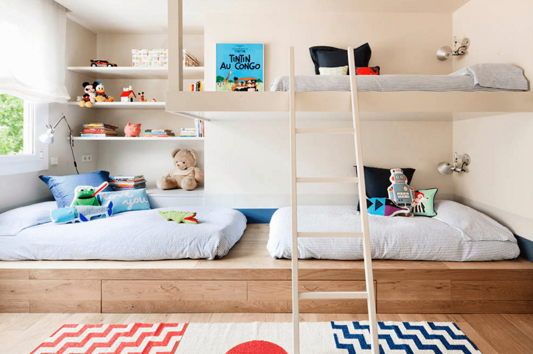 kids room ideas contemporary neutral bedroom HFVTIMH
