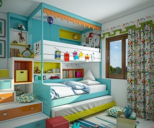 kids room ideas super-colorful bedroom ideas for kids and teens ORRSXTO