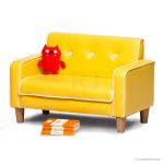 kids sofas buy el nino kids sofa (yellow) online | kids furniture - retrojan NWJNIBP