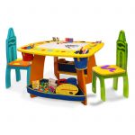 Kids table and chairs 3-piece childrenu0027s table and chairs, espresso - walmart.com CUKCYZP