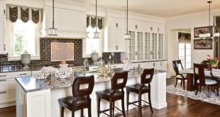 kitchen bar stools large kitchen island with eat-in breakfast bar RRGHUZG