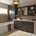 kitchen cabinets design ... painted cabinets in a casual bathroom by kemper cabinetry ... LXUIIZQ