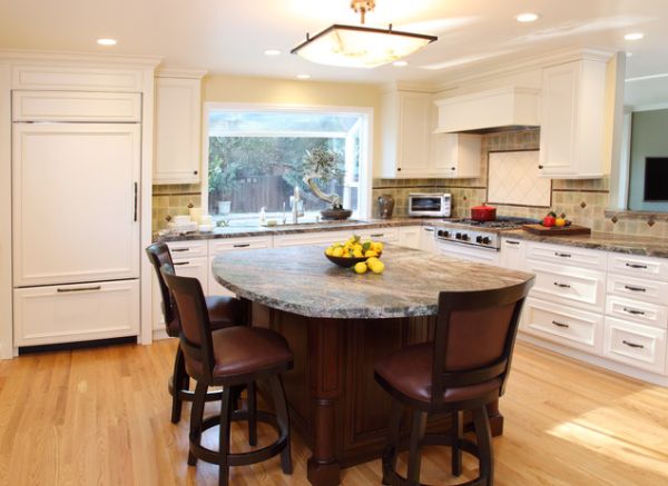 kitchen island tables ... kitchen island, featuring sleek bar stools view in gallery ... VYNZNTY