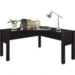 L shaped desk altra princeton l-shaped desk, espresso (9820096) WNXYFVR