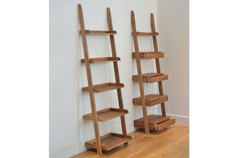 ladder shelves oak ladder shelf RIHVEGB