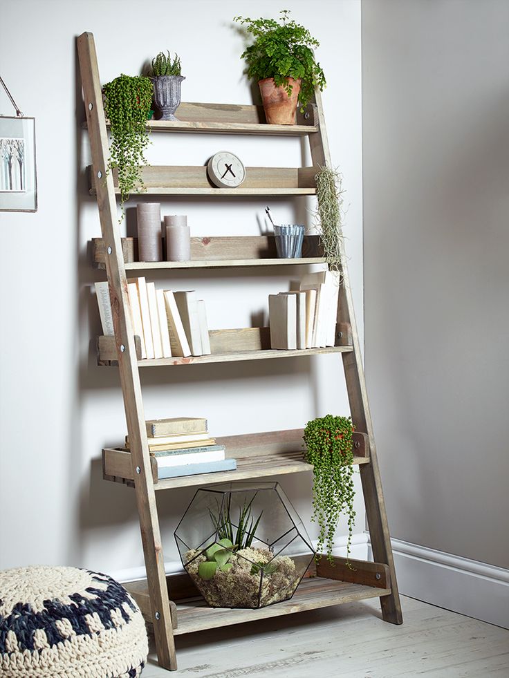ladder shelves picture of outstanding storage ideas with a ladder shelving unit RVZZMFK