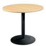 laminate round table with metal base VTNAMMI