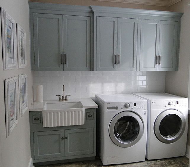 laundry room cabinets benjamin moore cc-690 piedmont gray. laundry room cabinetsbasement ... OBSPECS