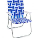 lawn chairs blue and white stripe folding aluminum webbing lawn chair deluxe LBWWTRA