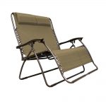 lawn chairs infinity love seat beige metal textilene reclining patio lawn chair XEECYYG