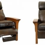 leather recliner chairs aldrich arts u0026 crafts mission leather recliner HCYZSYD