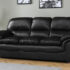 leather sofas rochester black leather 3 seater sofa PKDQJNV