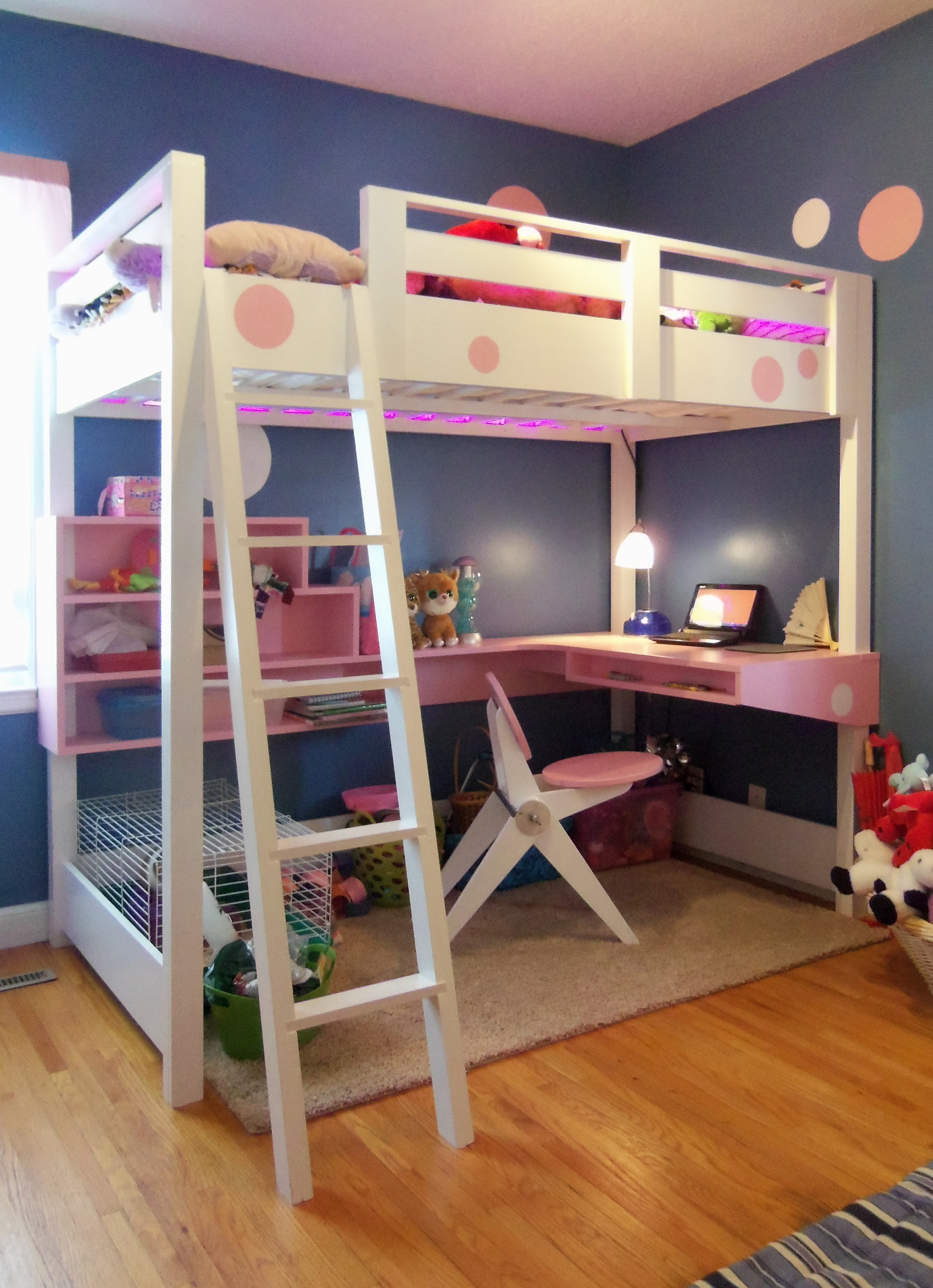 loft beds with desk ana white | loft bed with desk... - diy projects QHQCIXC