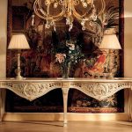 luxury furniture or2200 - double console mod.24073/9 of 250x55x81 carving, finished asta and BJOSYJK
