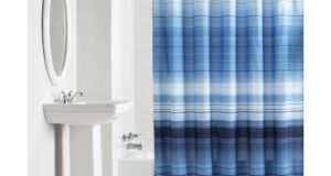 mainstays ombre stripe fabric shower curtain - walmart.com XVHEUCY