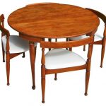 mid-century modern game table and four chairs midcentury-game-tables MKOFHWI