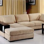 modern fabric sectional sofa bed with book case sahari coduroy sectional  beige ODKPLEG