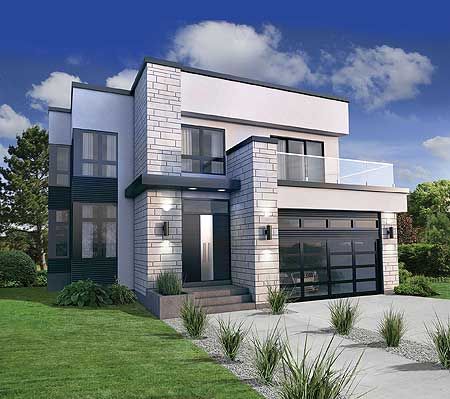 modern house plan 80826pm has a second floor master suite with a wraparound VLTZWSN