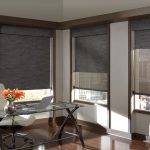 modern window treatments both aesthetic and practical, a home office that offers privacy or view QZKFPAG