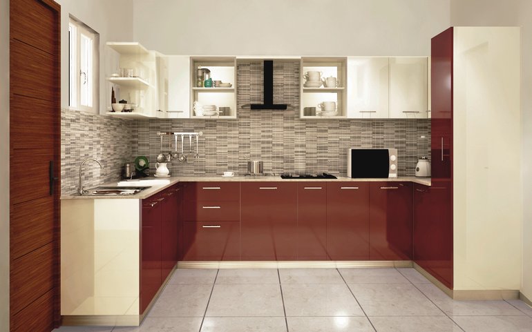 modular kitchen condor spacious u-shaped kitchen XPROJAI