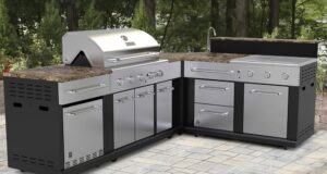 modular outdoor kitchens shop master forge corner modular outdoor kitchen set at loweu0027s canada. find NJFHKHW