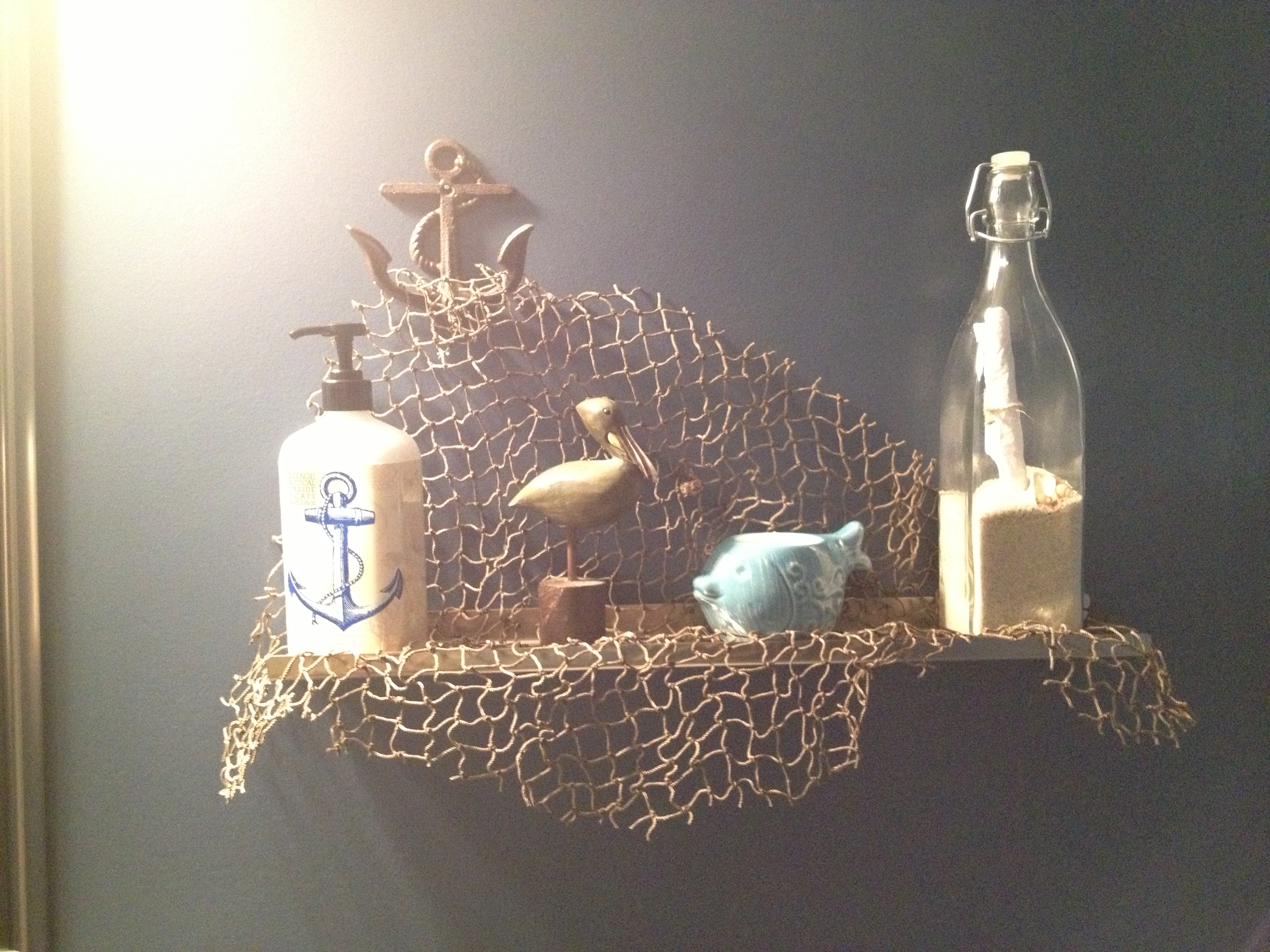 nautical bathroom decor cute shelf decor for a nautical bathroom! make sure you put a real LESWWSX