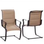 outdoor chairs belleville rocking padded sling outdoor dining chairs (2-pack) TULLUMY