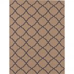 outdoor rug hampton bay moroccan tile beige/navy 7 ft. 10 in. x 10 ft. indoor/outdoor SXEFVPC