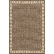 outdoor rug westlund wicker stitch cocoa/natural indoor/outdoor area rug XUBOVSS