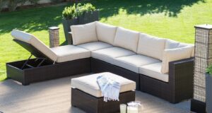 outdoor sectional belham living marcella all weather outdoor wicker 6 piece sectional set - TPVVYYX