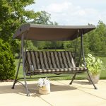outdoor swings garden oasis 3-seat swing with canopy AFJTDBT