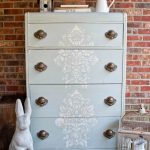 painted furniture ideas stenciled chest of drawers with postcards from the ridge HPXHDDA