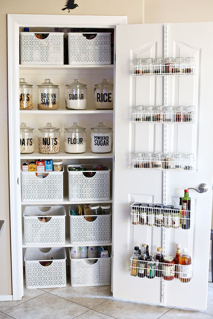 pantry storage organization: small pantry makeover ZVUNDDO